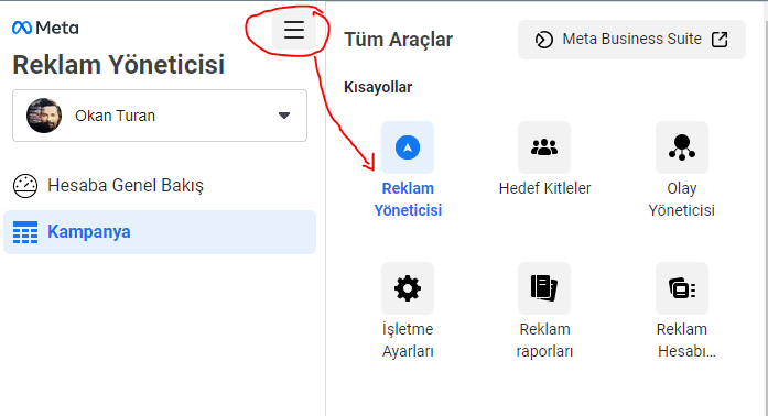 Facebook'ta Reklam Yöneticisi