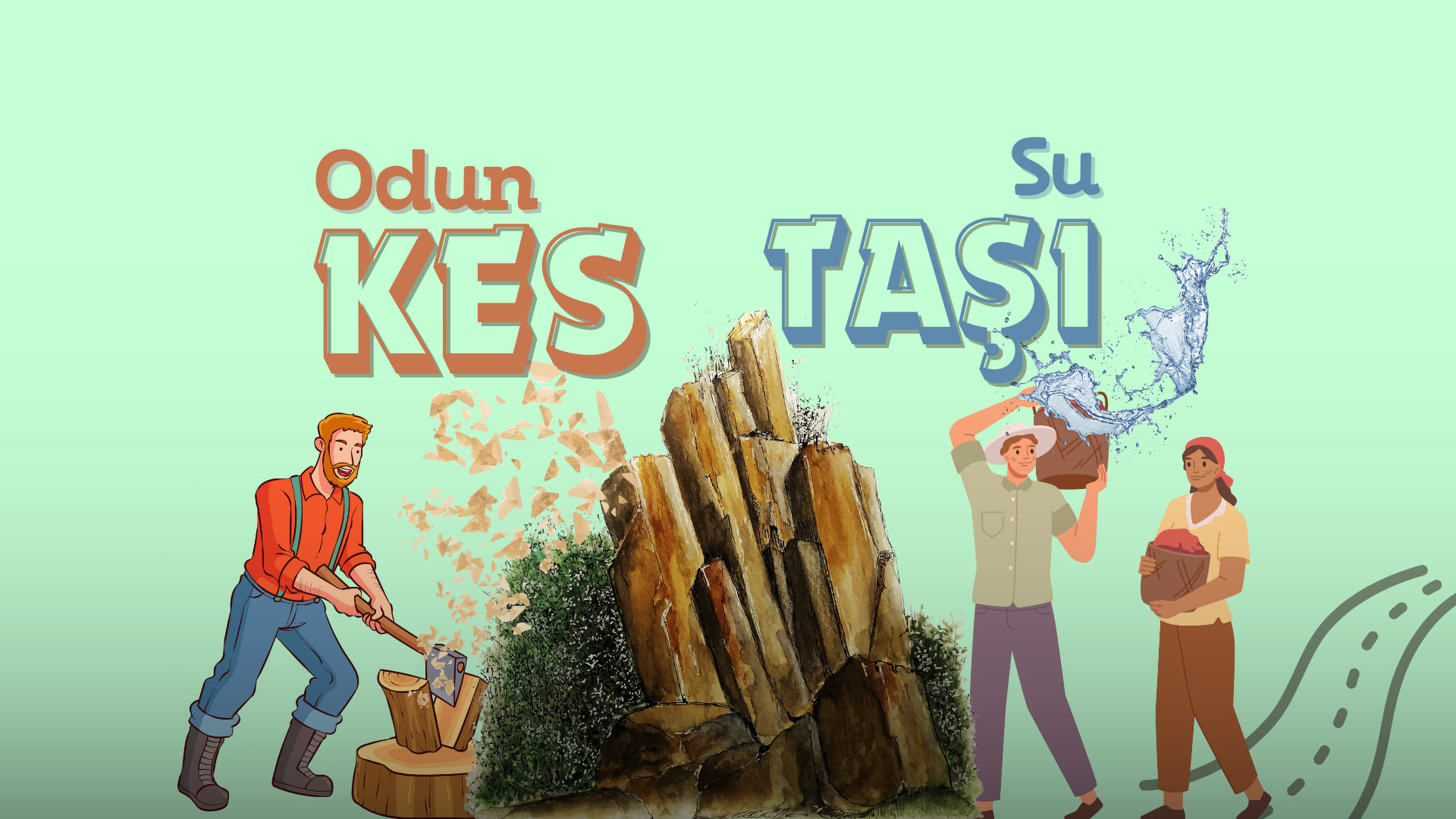 Odun Kes Su Taşı