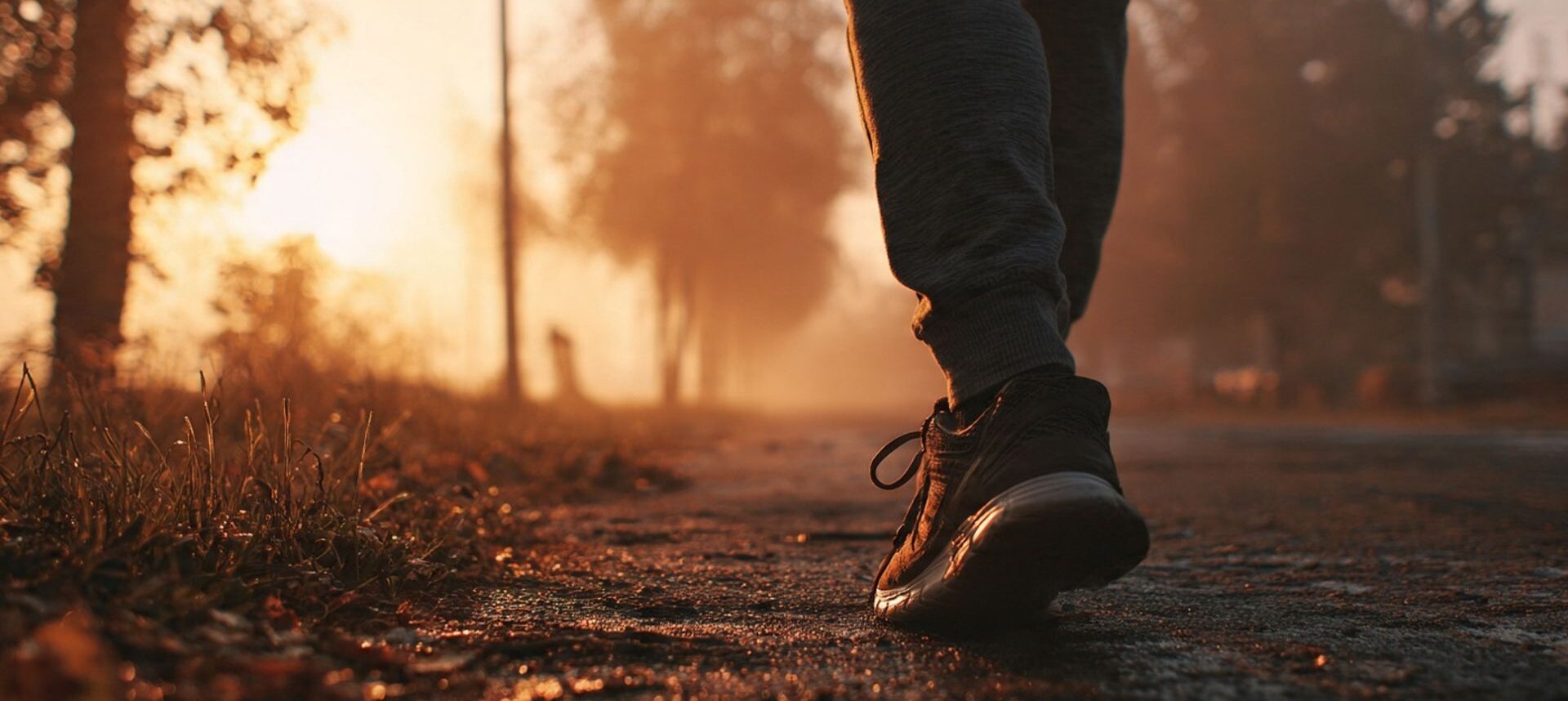 Uzun bir yol, ufuk çizgisi ve tek başına yürüyen bir insan